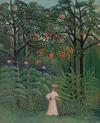 Woman Walking in an Exotic Forest, 1905