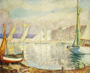 The Port of Saint Tropez, 1906