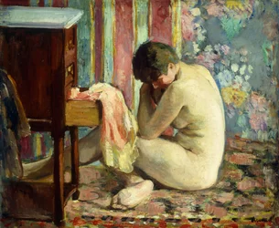 Nude with Pink Shirt