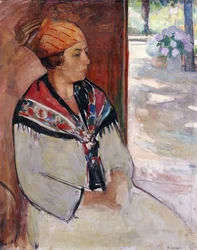 Woman in a Bandana at Prefailles