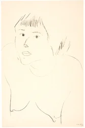 Bust Portrait of a Nude Woman