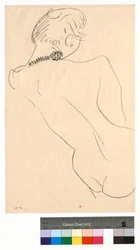 Figure Seen from the Back with a Black Necklace