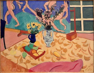 Fruits, Flowers with the Painting The Dance