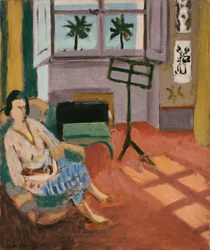 Interior of the Studio, with Music Stand