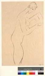 Reading, Nude in Profile