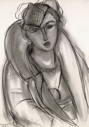 Lydia (Study for Portrait in Blue Jacket)