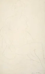 Seated Female Model, Turned to the Right