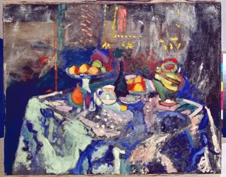 Vase, Bottle and Fruit, c.1906