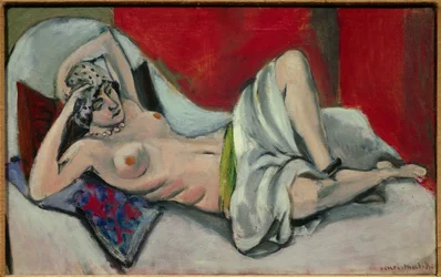 Draped Nude Lying Down