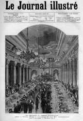 Banquet offered to Victor Hugo at the Hotel Continental for his 81st birthday in 1883 - Cover page of 