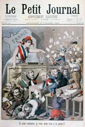 Caricature of the Chamber of Deputies, Paris, 1898