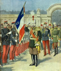 Ferdinand I of Bulgaria Received at the Elysee Palace, Paris 1896