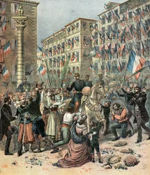 French troops enter Milan