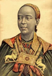 Portrait of the Empress of Abyssinia and Ethiopia Taitou