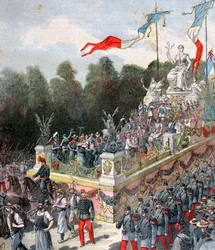 The float of harmony and peace, national fête, 22 September, France, 1892