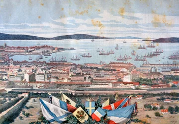The port of Toulon, 1893