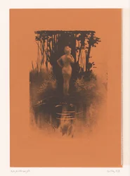 Bathing Woman in Nature