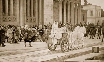 The passing of the Vestals, illustration from 