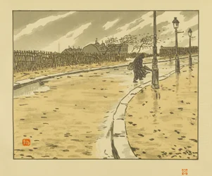 From Rue Lamarck [The Thirty-Six Views of the Eiffel Tower]