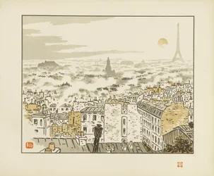 From Rue des Abbesses [The Thirty-Six Views of the Eiffel Tower]