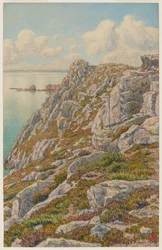 Cliffs of the Virgin Island. Bay of Douarnenez. Morgat