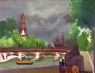 Sketch, View of the Eiffel Tower and the Trocadéro