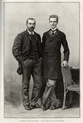 Portraits of explorers Gabriel Bonvalot and Prince Henri d