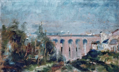 Le Viaduc du Castelviel a Albi, 1880