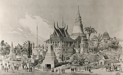 The Cambodian Palace at the Trocadero, the Universal Exhibition of 1900