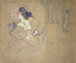 Madame Thadée Natanson (Misia Godebska, 1872-1950) at the Theater