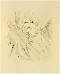 Sarah Bernhardt, from Treize Lithographies