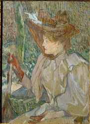Woman with Gloves