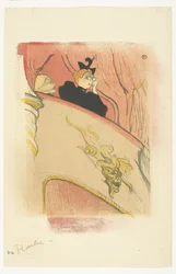 The Box with the Gilded Mask (Woman with Opera Glasses on Balcony in Theater)