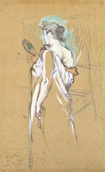 Elles - with mirror in hand