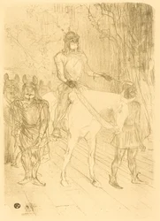 Entrance of Brasseur in Chilperic, 1895