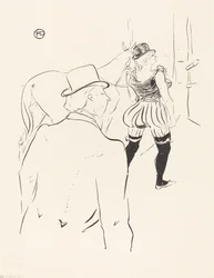 In the Wings of the Folies-Bergere: Mrs. Lona Barrison with Her Manager and Husband