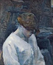 La Rousse in a White Blouse, 1889