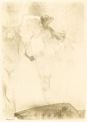 Lender from the Back Dancing the Bolero in Chilperic, 1895