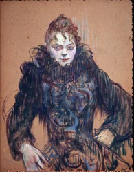 Portrait of a Woman in the Black Boa
