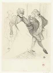 Portrait of Actors Gabrielle Rejane and Felix Galipaux in the Play Madame Sans-Gêne