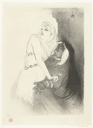 Portrait of actress Sarah Bernhardt in the play Phèdre
