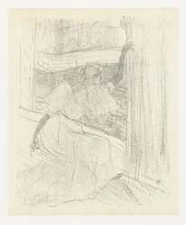 Portrait of Actress Yvette Guilbert Bowing to the Audience (Yvette Guilbert: English Series)