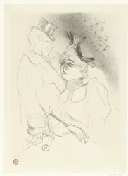 Portrait of Singer Marcelle Lender and Comedian Louis Bouchenez or the Baron During Performance