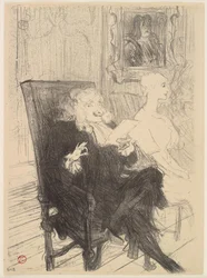 Truffier and Moreno, in Les Femmes Savantes