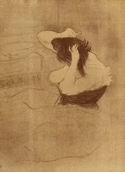Woman Combing Her Hair, Plate VII from Elles, 1896