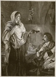 Florence Nightingale in the Hospital at Scutari, illustration from 