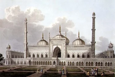 Mosque at Lucknow, plate VI, engraved by L. Hill