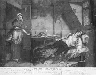 The Death of Chatterton, engraved by Edward Orme