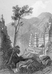 Jain Temples, Muktagerri, engraved by Finden, from 
