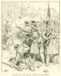 Attack on the Union Troops in Baltimore
